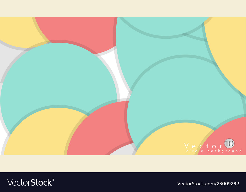 Simple and colorful circles background design