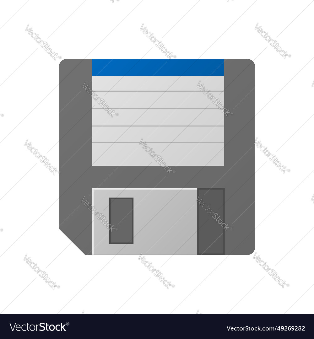Simple floppy disk icon for personal computer