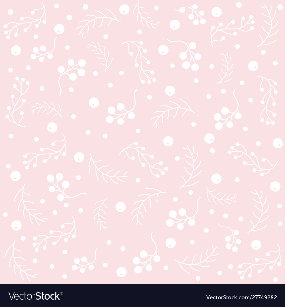 Winter Pine Branch Pattern
