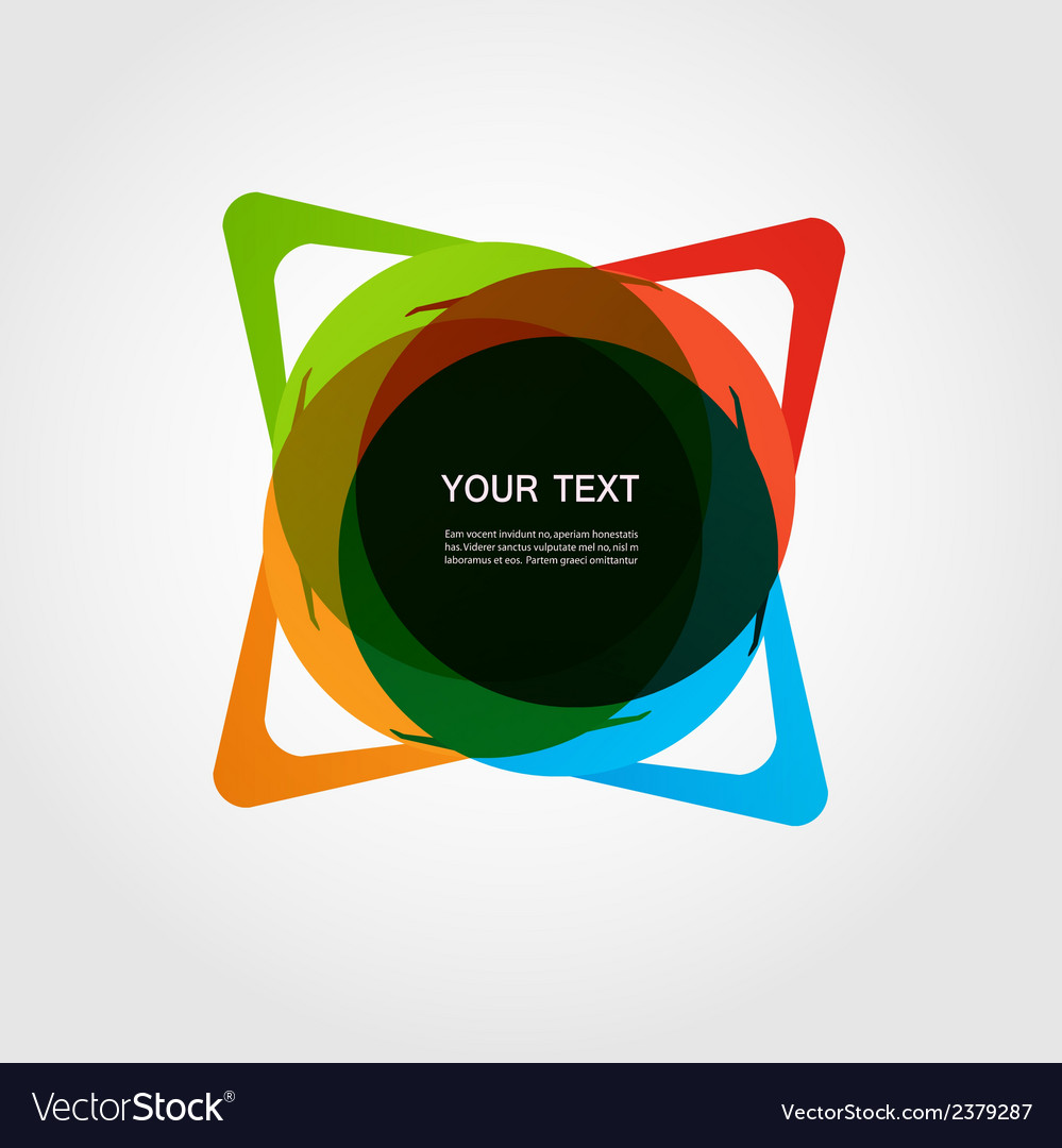 Abstract form color line design eps10