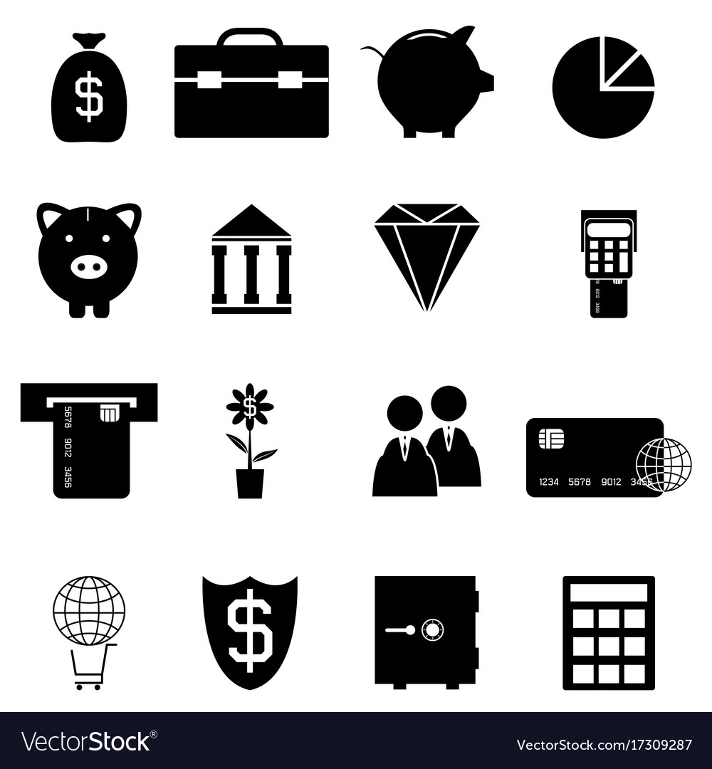 Banking icon set