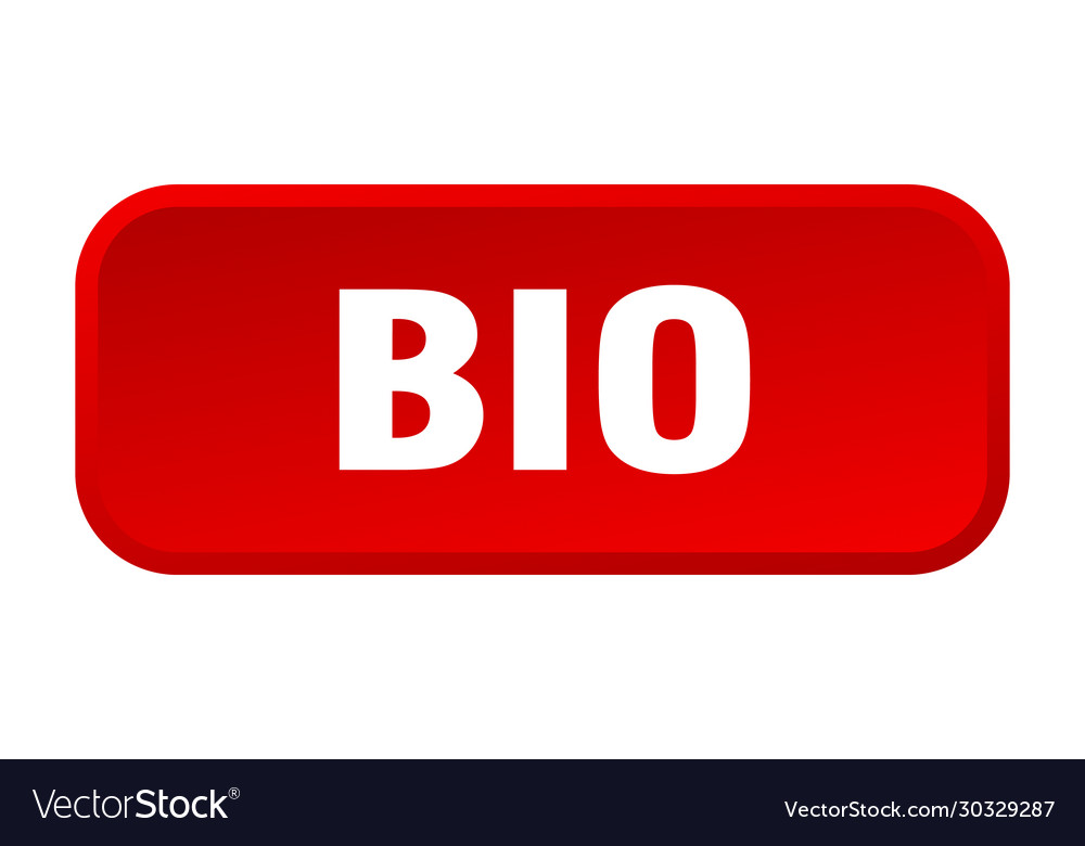 Bio button square 3d push