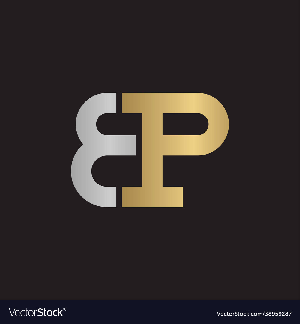 Bp or pb logo and icon design Royalty Free Vector Image