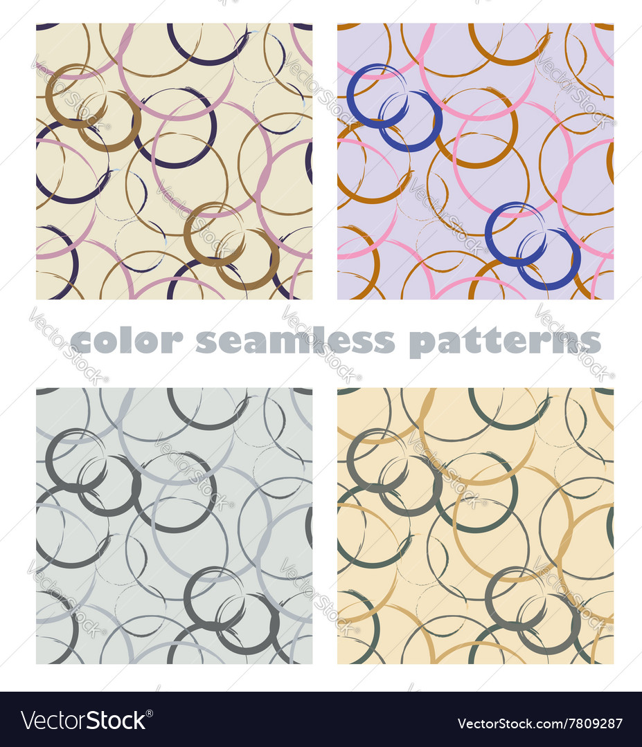 Colorful Rounded Shapes Seamless Pattern