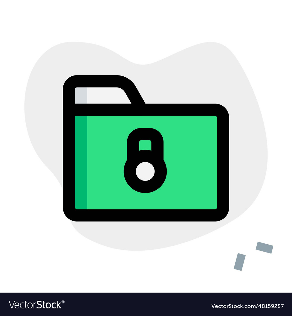 Folder locked for maintaining data privacy