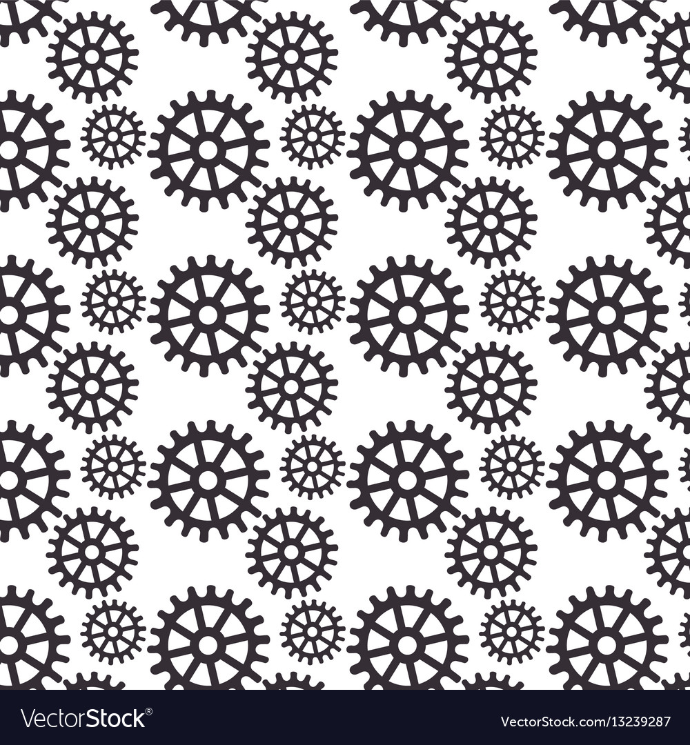 Gears machine pattern isolated icon