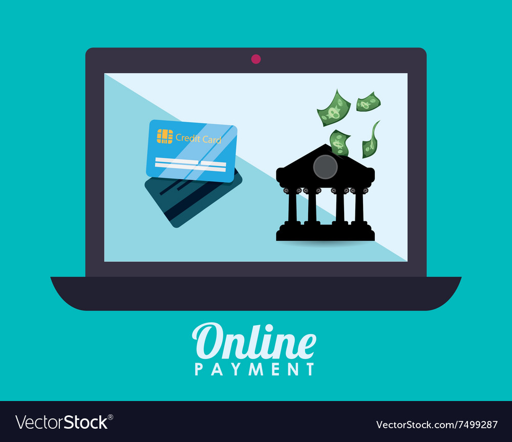 Money Bank And Online Payment Royalty Free Vector Image