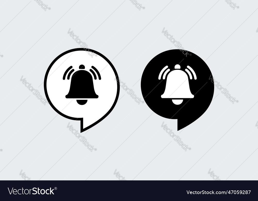 Notification bell icon incoming inbox new vector image Notification bell icon incoming inbox new