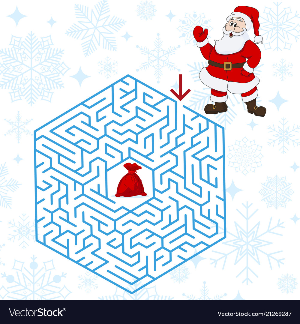 Polyhedron maze riddle game find way your path vector image Polyhedron maze riddle game find way your path