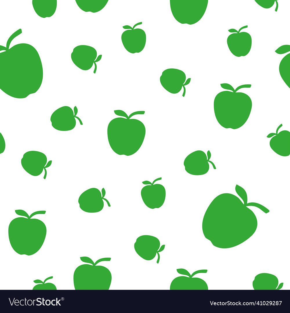 Seamless background or pattern of apples print