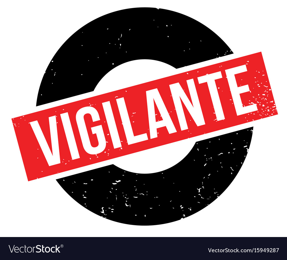 Vigilante rubber stamp Royalty Free Vector Image