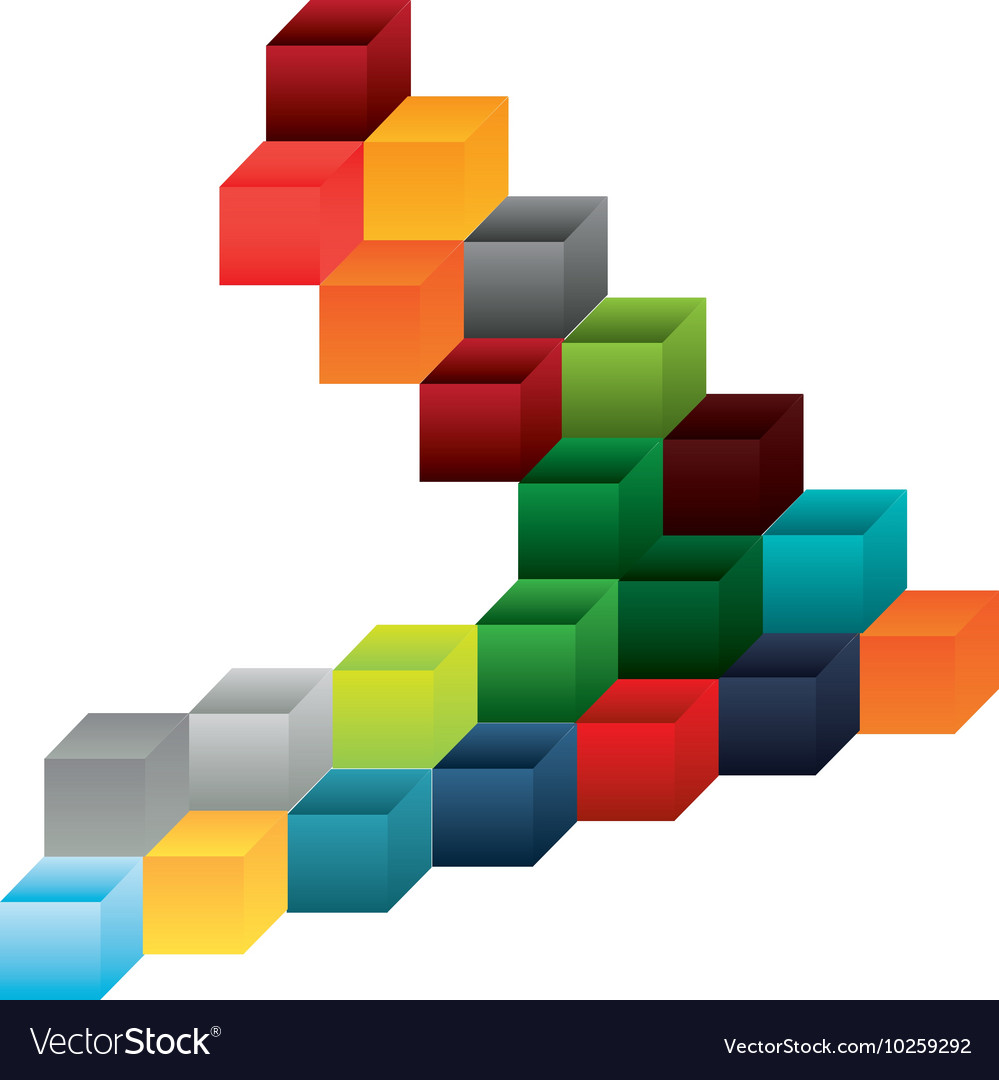 Abstract cube pattern background design
