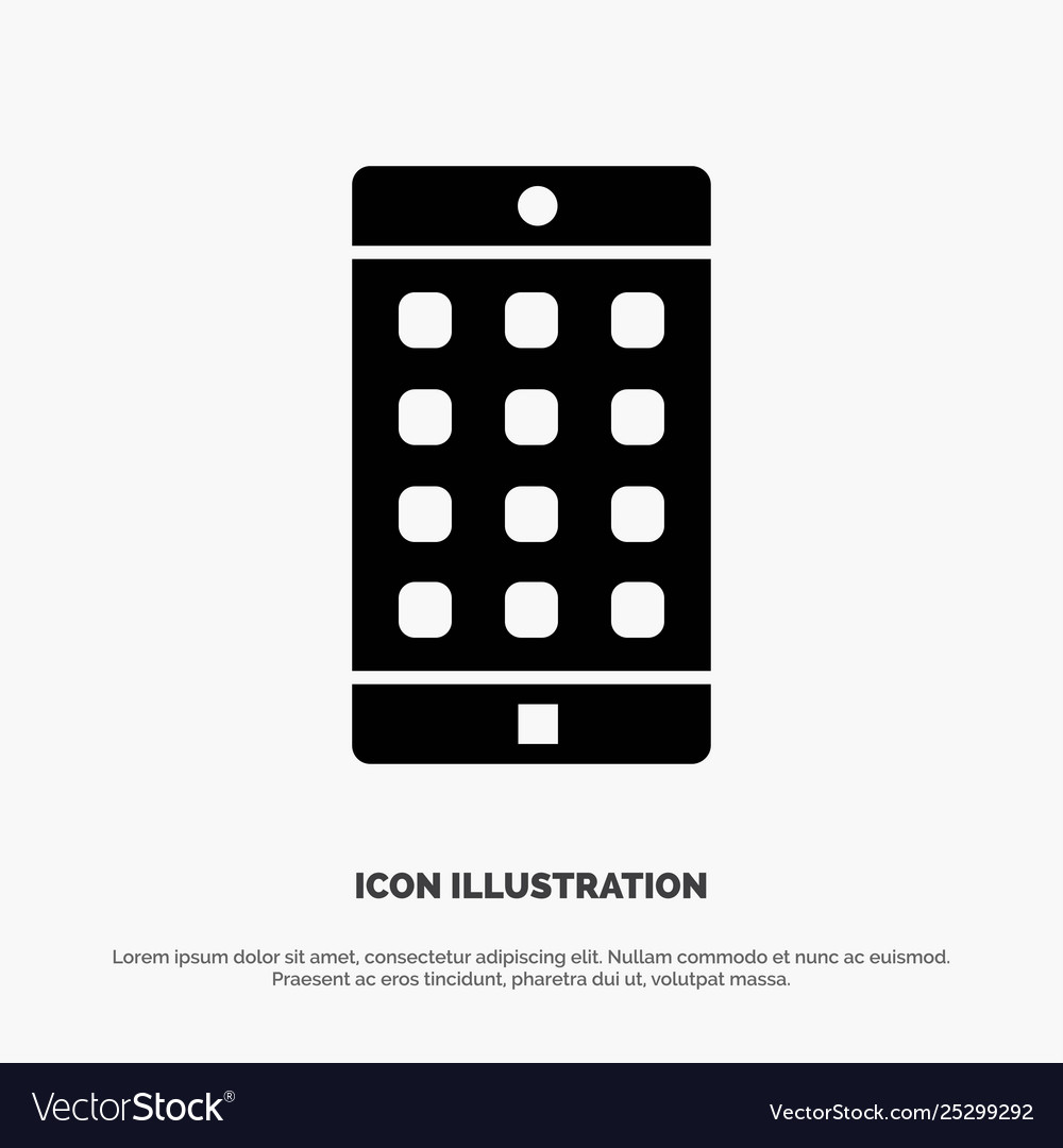 Application mobile password Vector Image Application mobile password