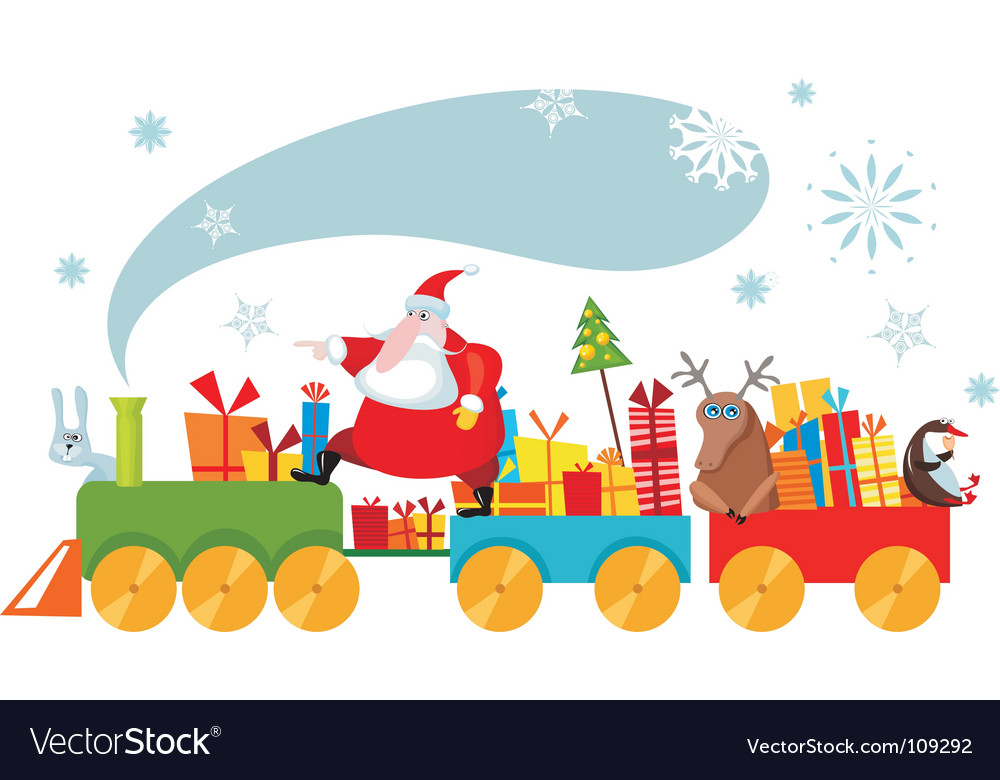 Christmas Train Scene