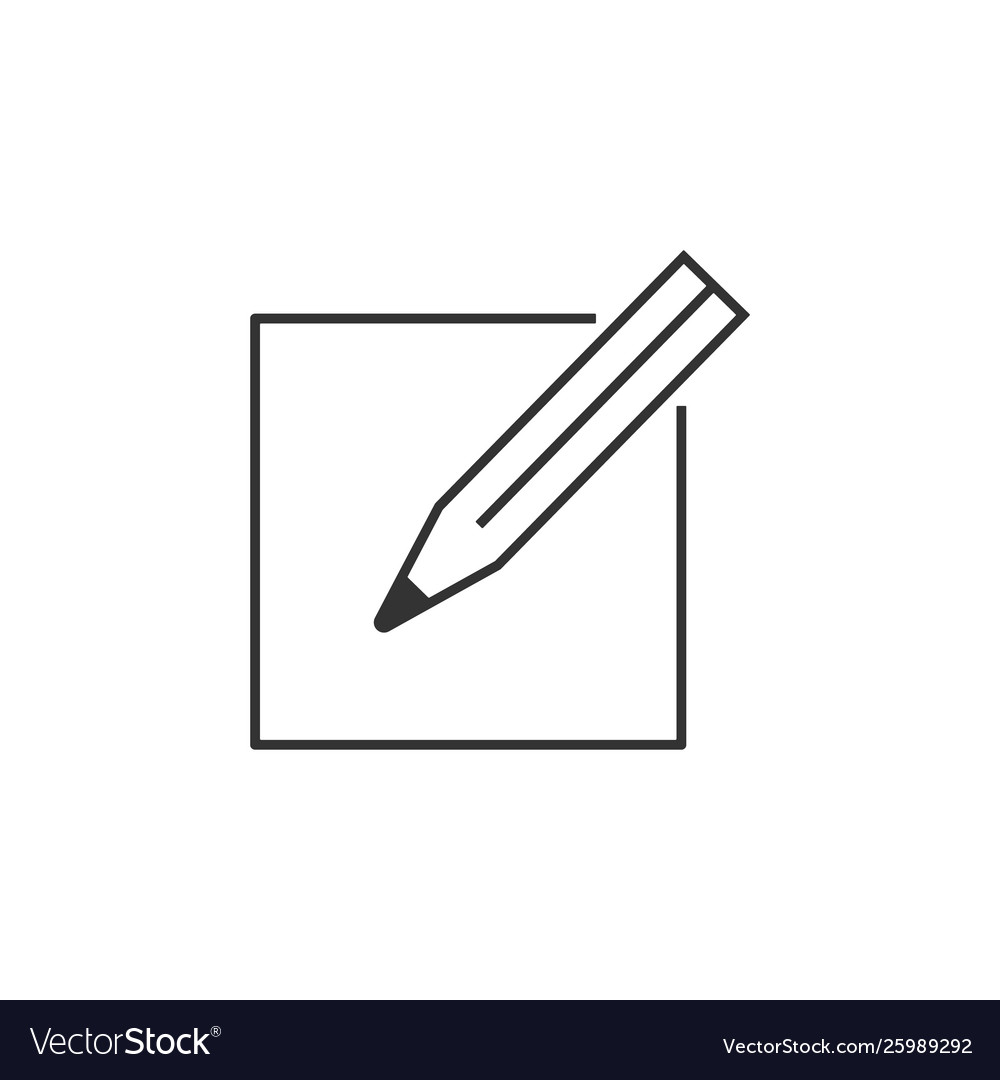 Compose edit line icon simple modern flat