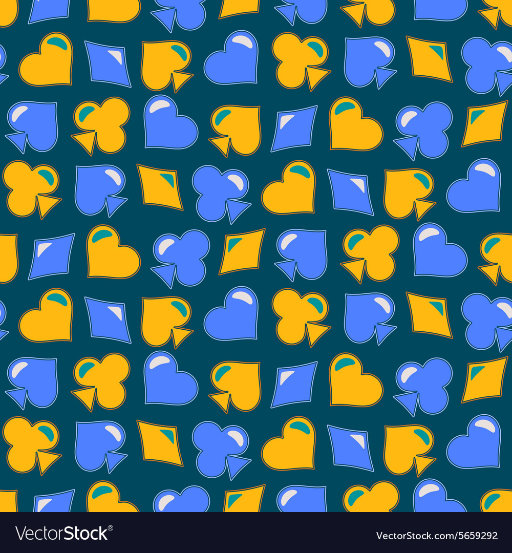 Seamless background with card suits