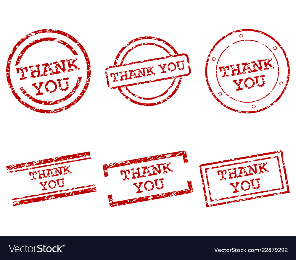 Thank you stamps Royalty Free Vector Image - VectorStock