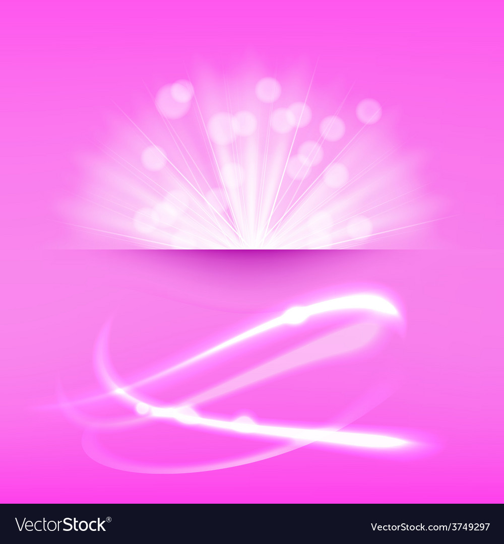 Abstract light burst pink