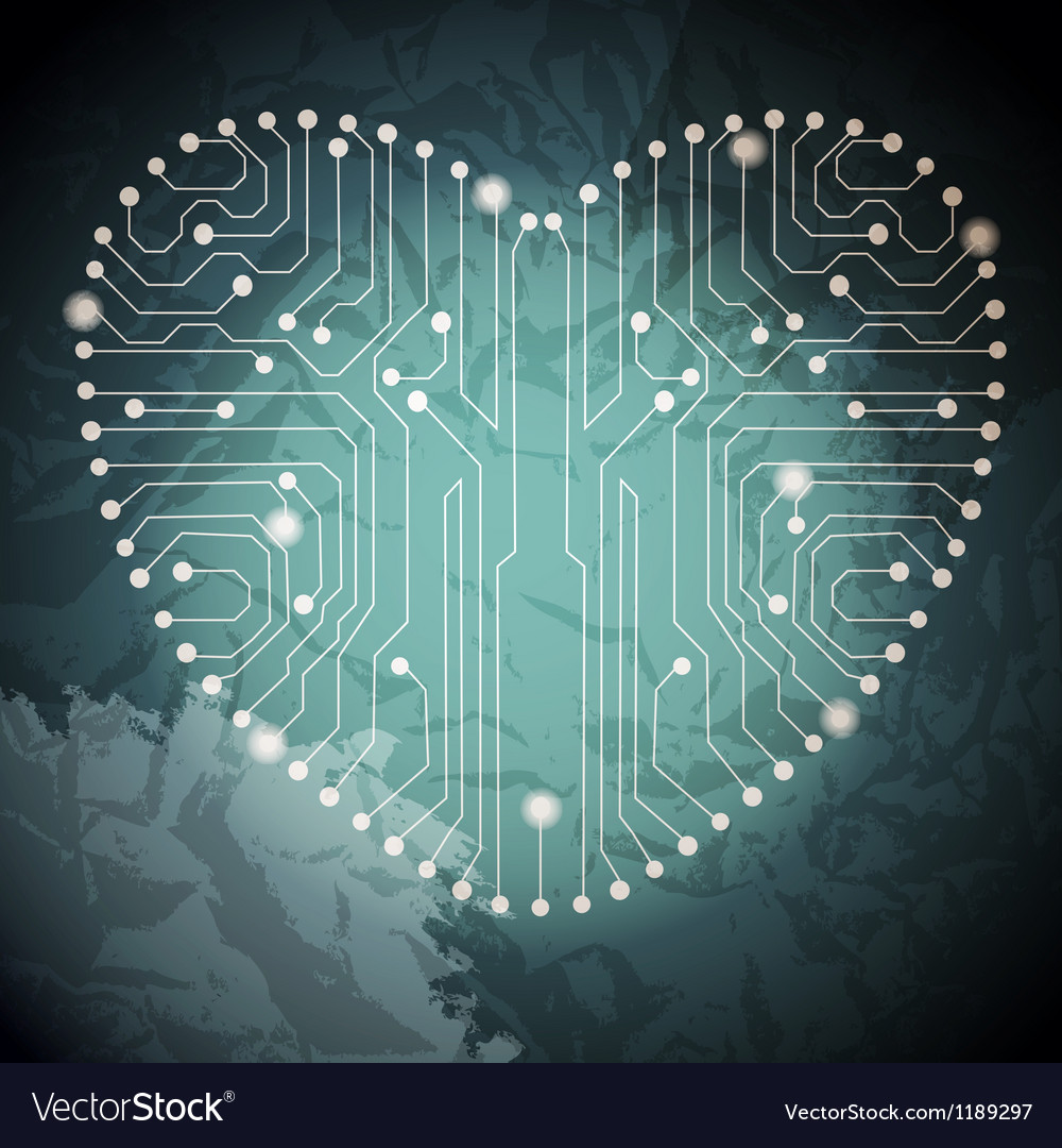 Circuit board with in heart shape pattern