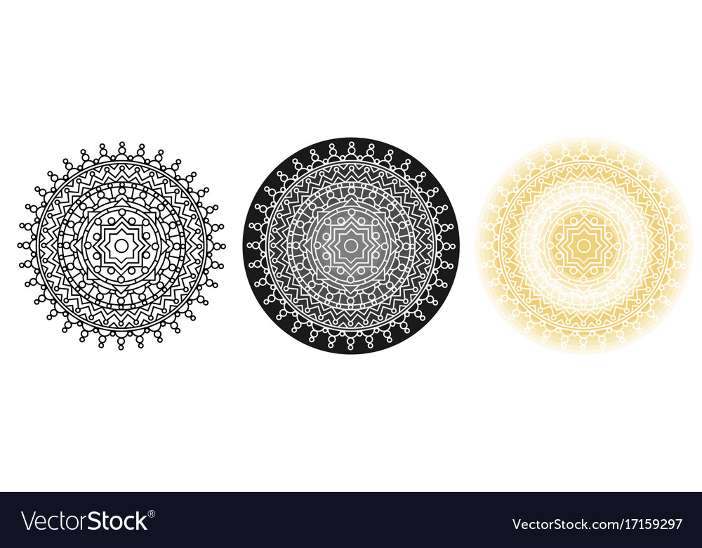 geometry mandala with star