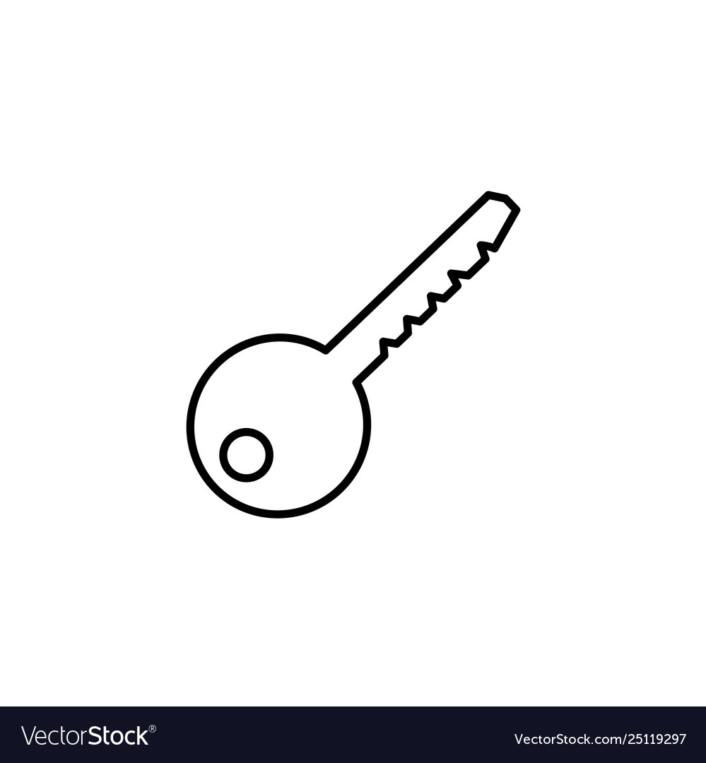 Key simple icon symbol design template for web vector image Key simple icon symbol design template for web