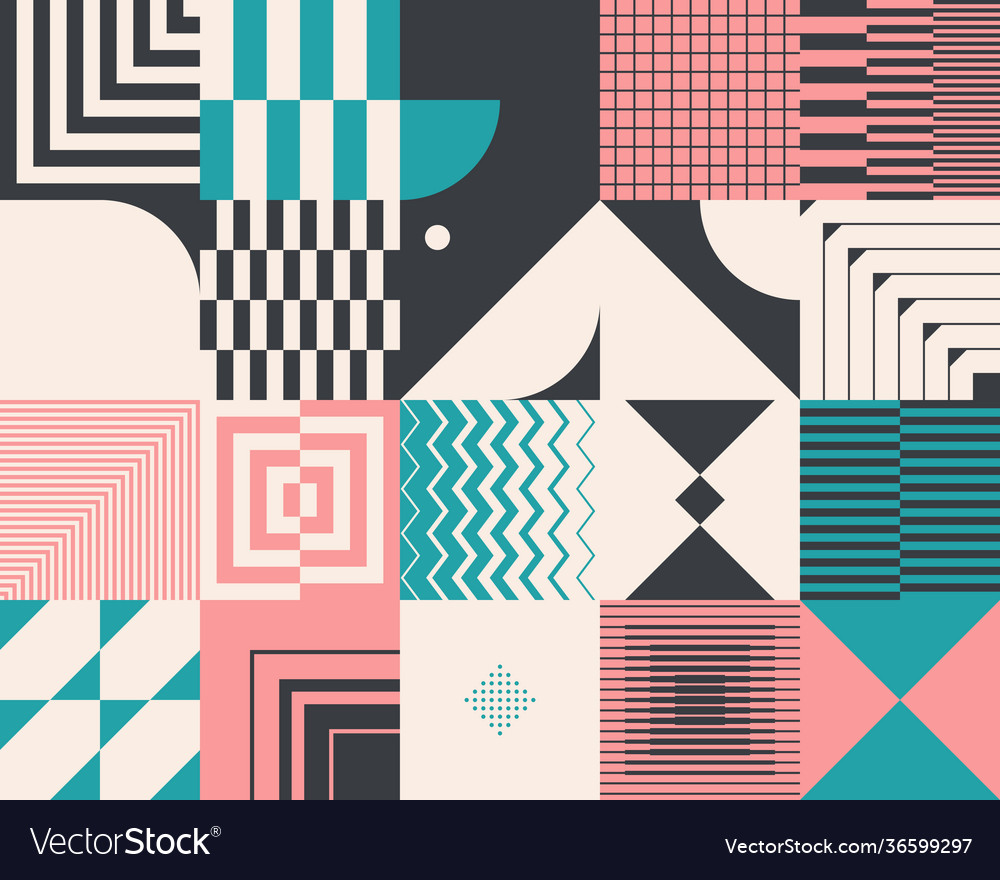 Striped abstract pattern design vector image Striped abstract pattern design