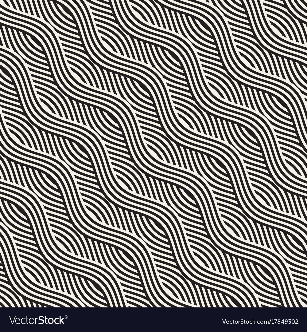 Abstract geometric pattern with wavy lines