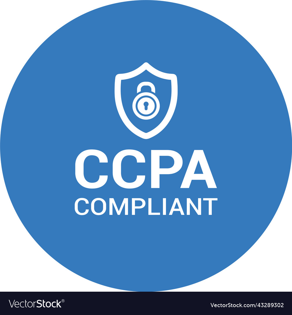 Act california ccpa privacy icon blue color design