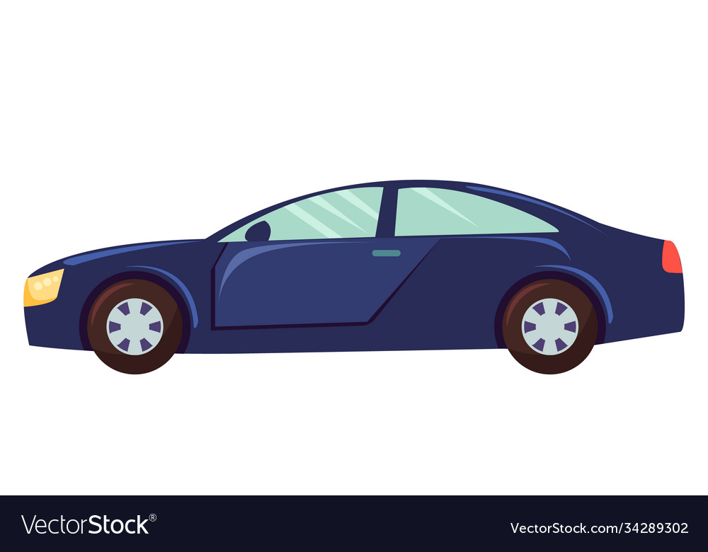 Car isolated on white background sedan vehicle