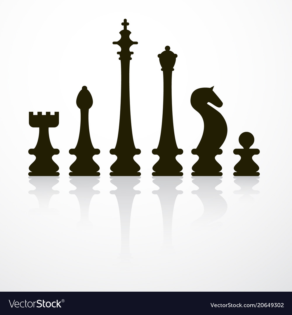 Chess pieces set Royalty Free Vector Image - VectorStock