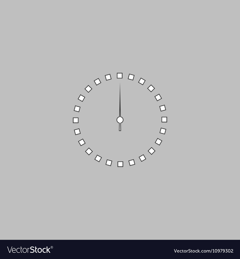 Dial clock computer symbol