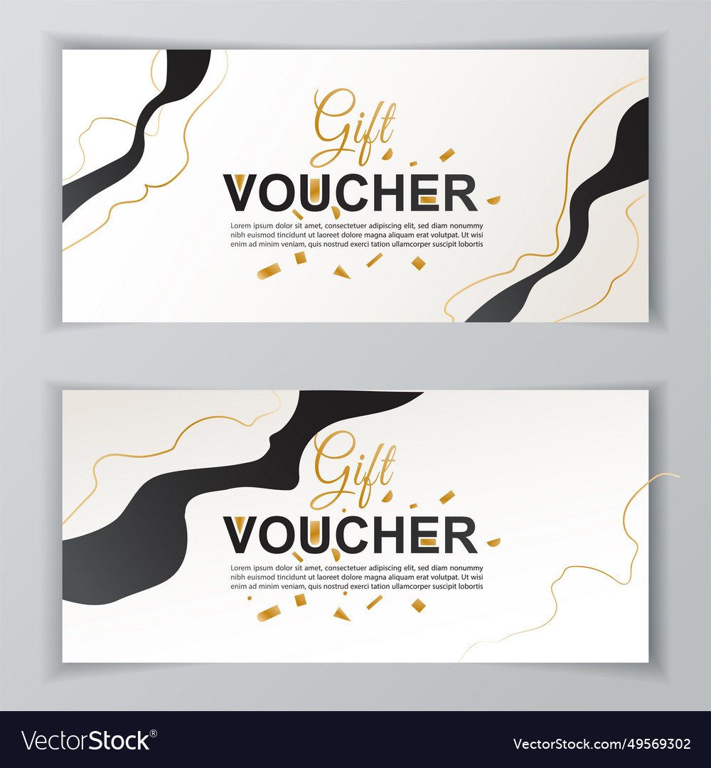 Gift voucher template universal flyer