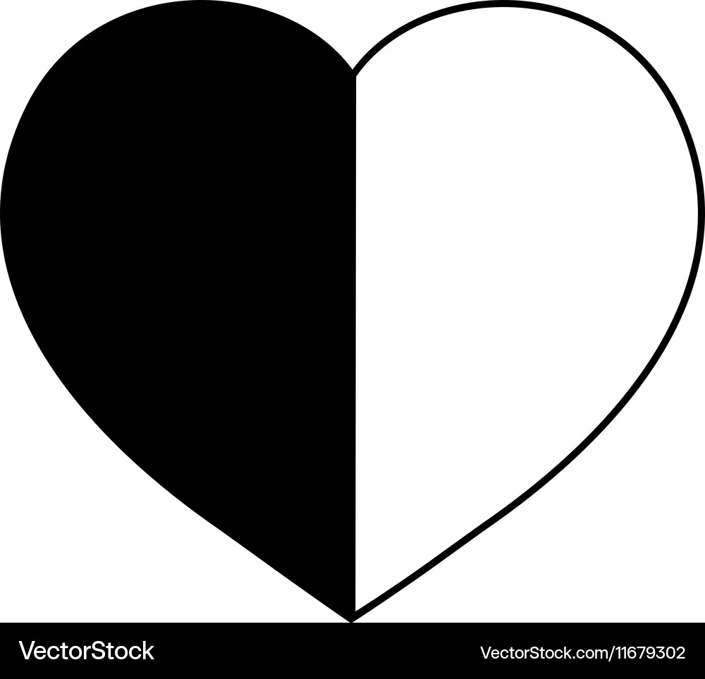 Heart isolated Royalty Free Vector Image - VectorStock