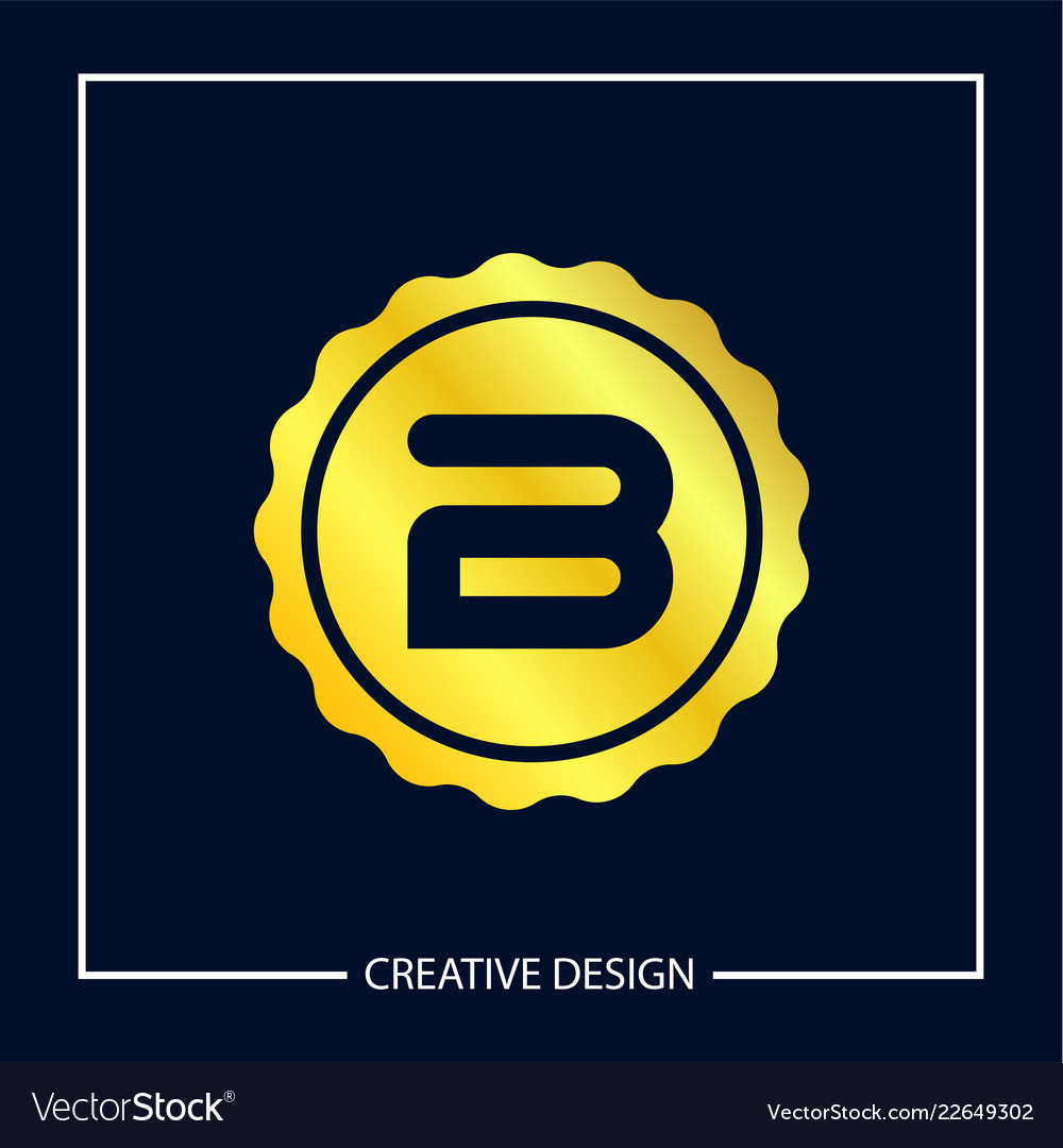 Initial letter b logo template design