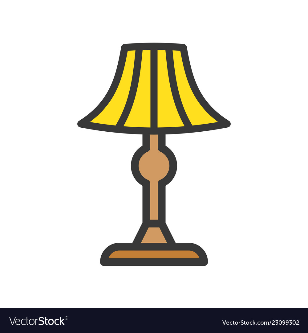 Lantern or lamp icon filled style editable stroke