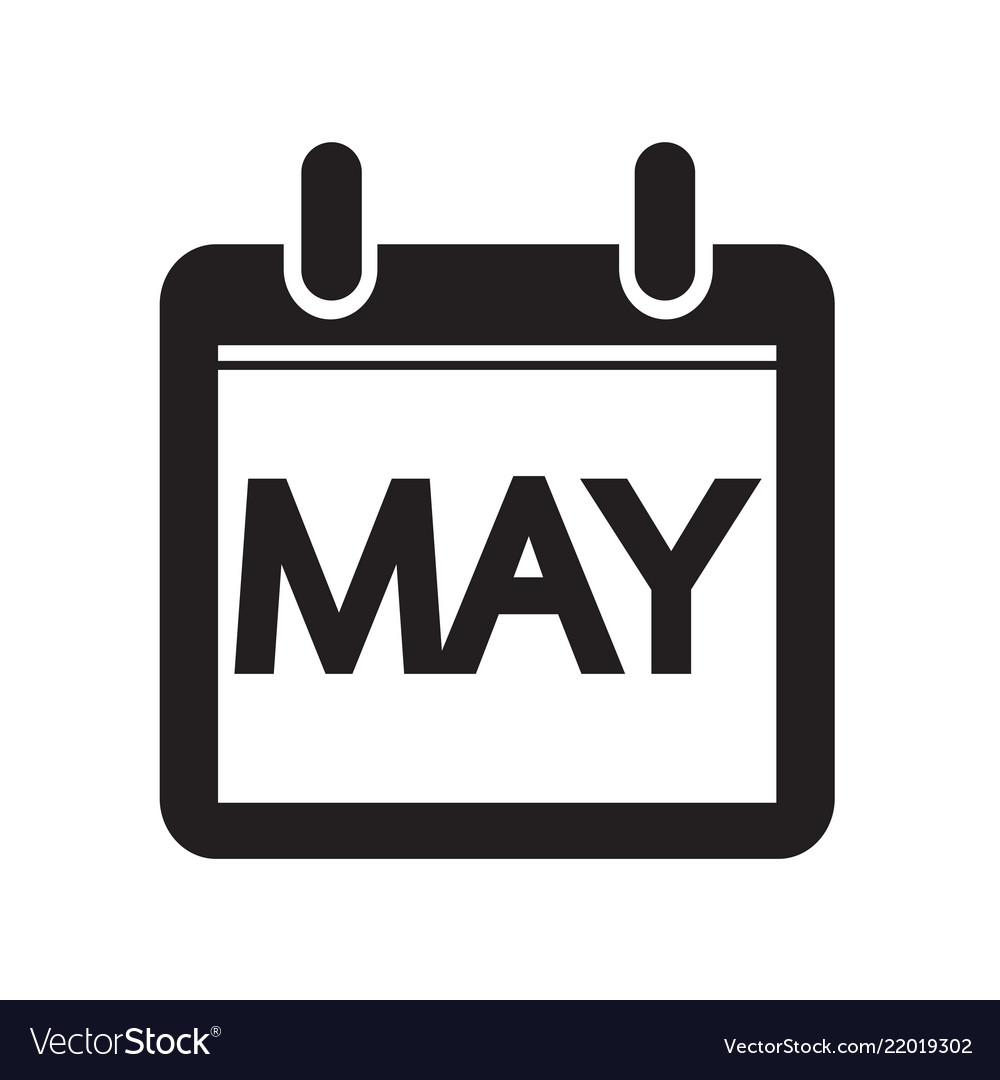 Month calendar icon sign design style Royalty Free Vector