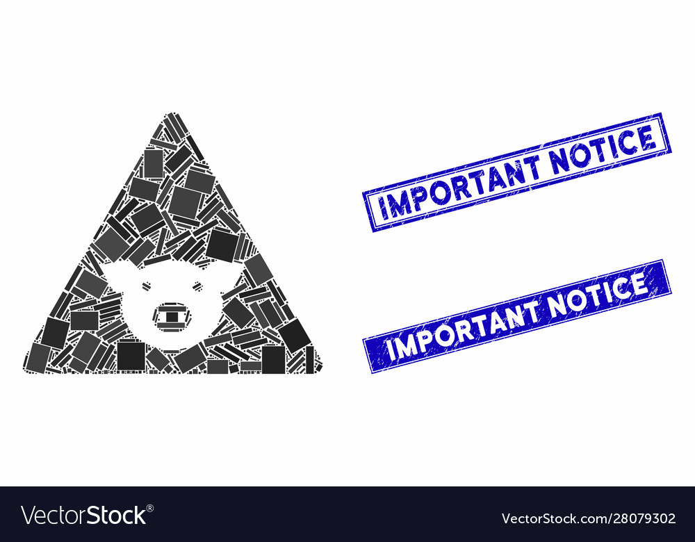 Pig error mosaic and scratched rectangle important