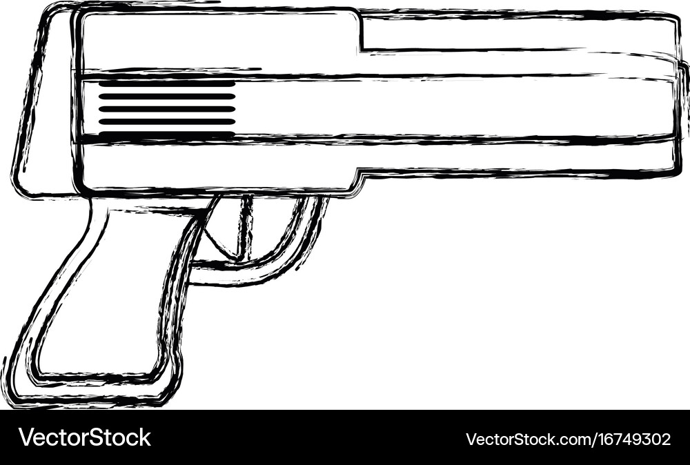 Powerful gun caliber forces automatic icon Vector Image