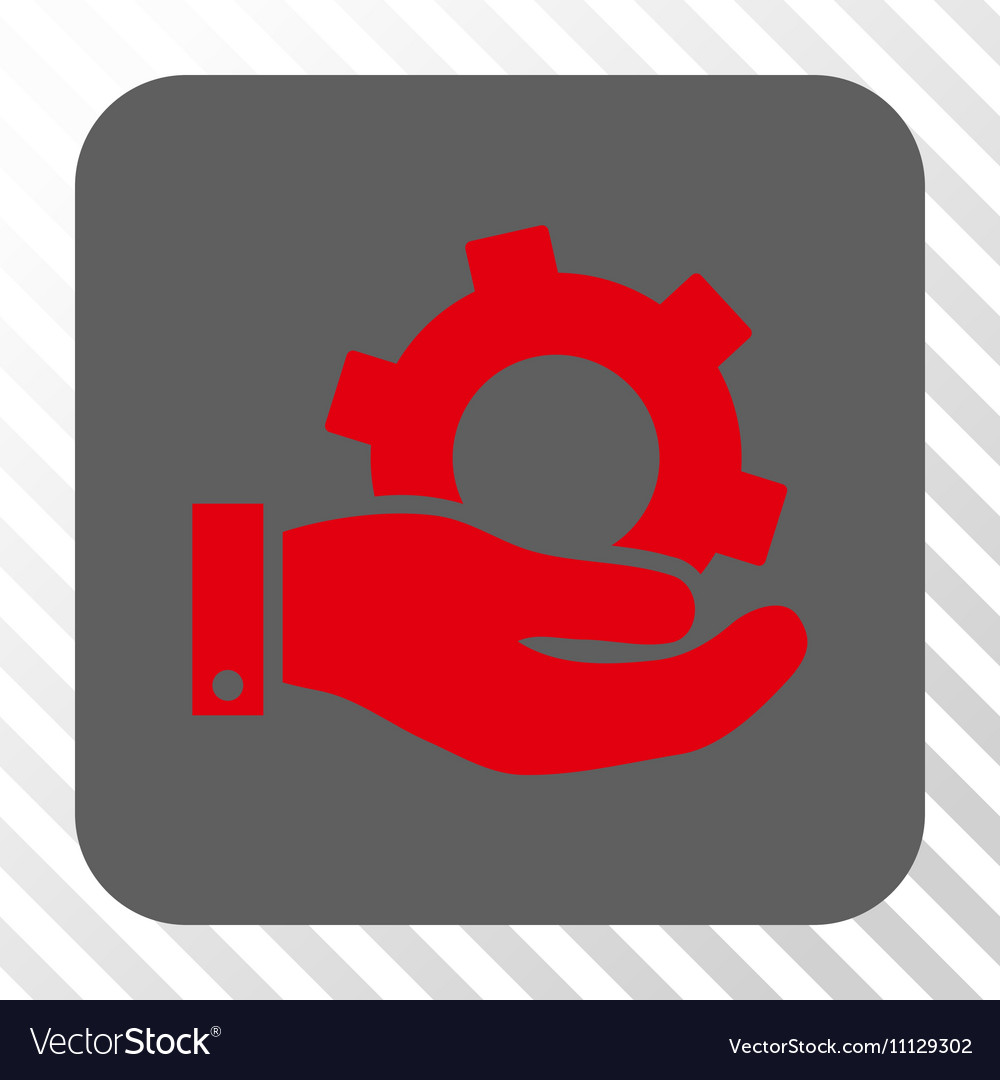 Service rounded square button