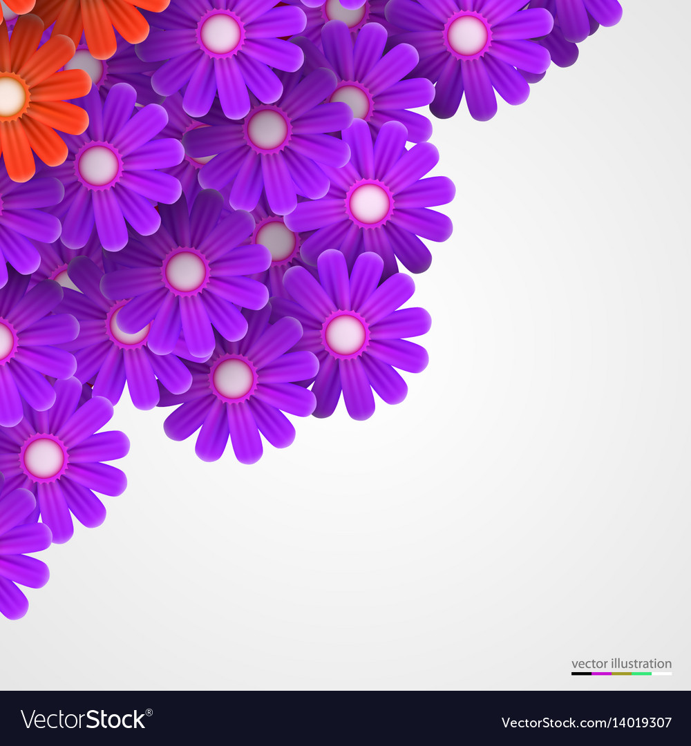 Abstract flowers background