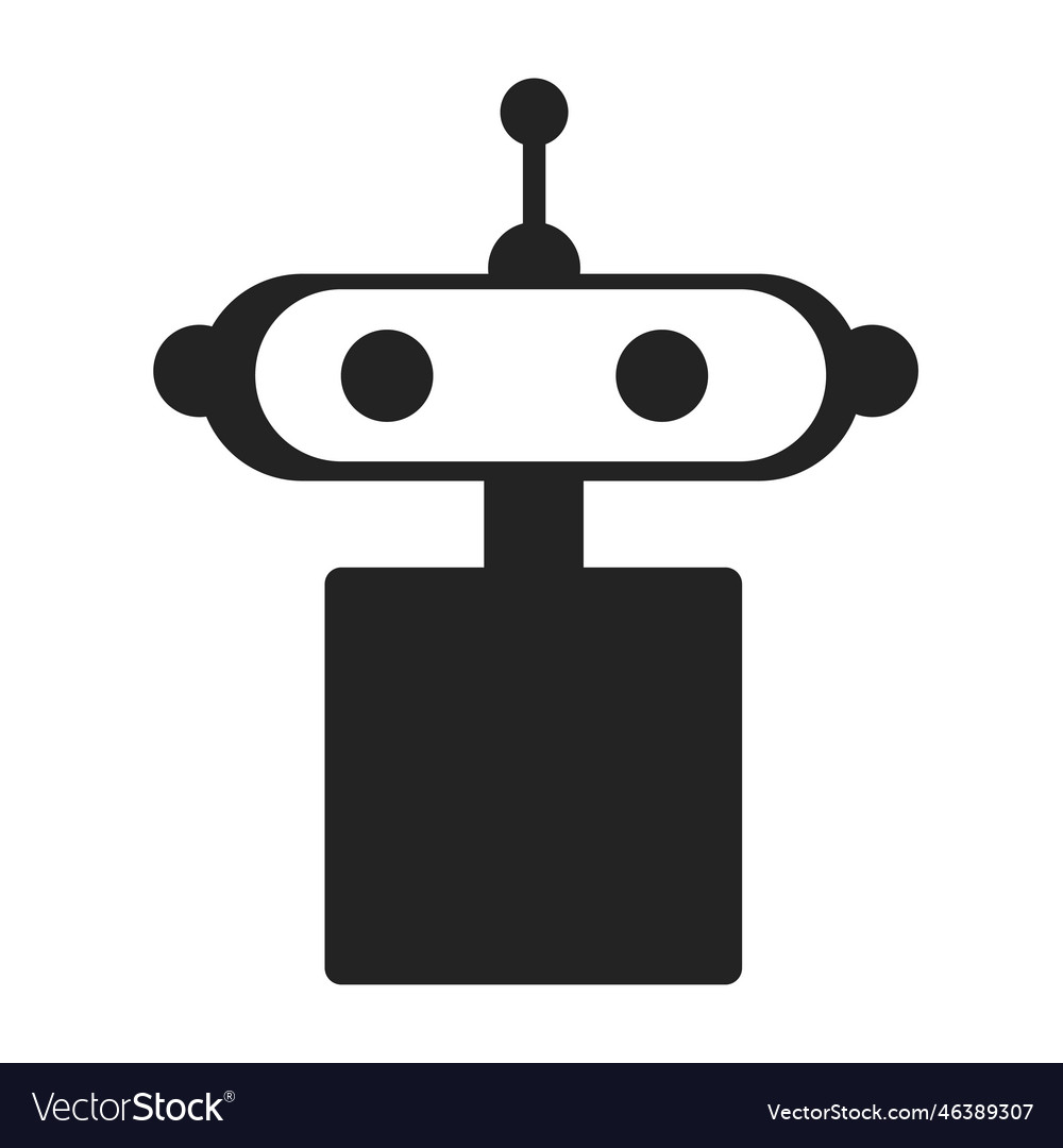 Chatbot logo with robot head chatgpt icon