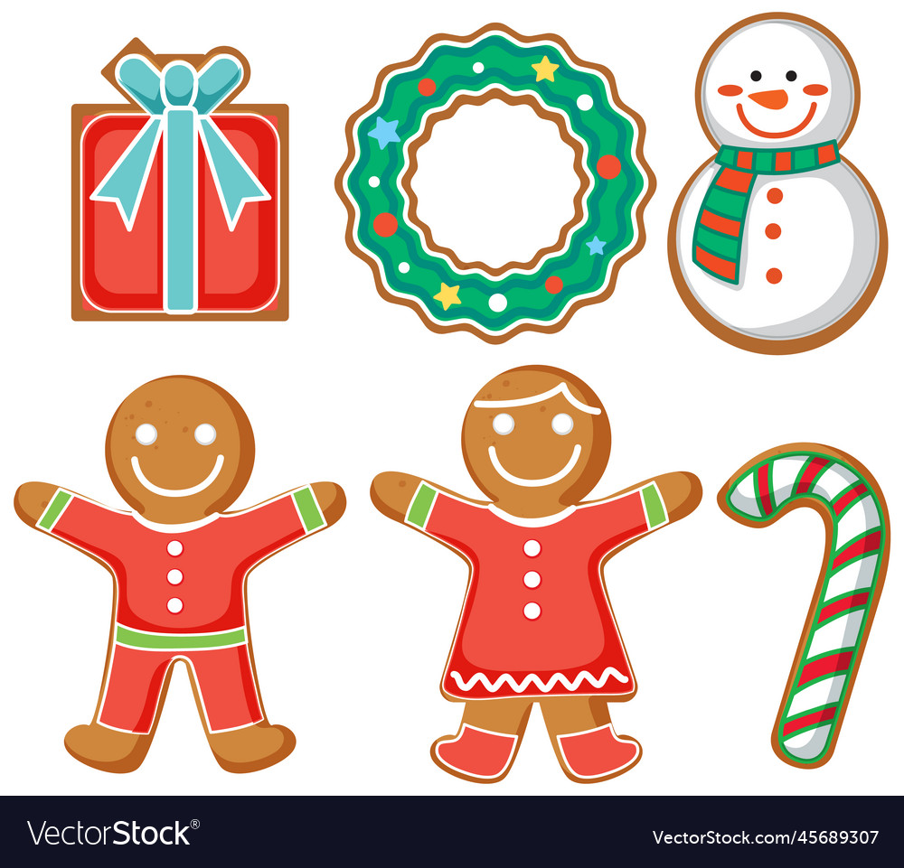 Christmas decoration elements collection Vector Image