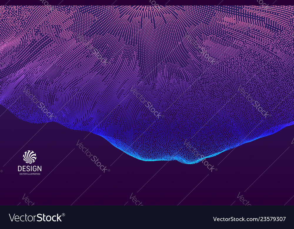 Dynamic 3D Particle Grid Background