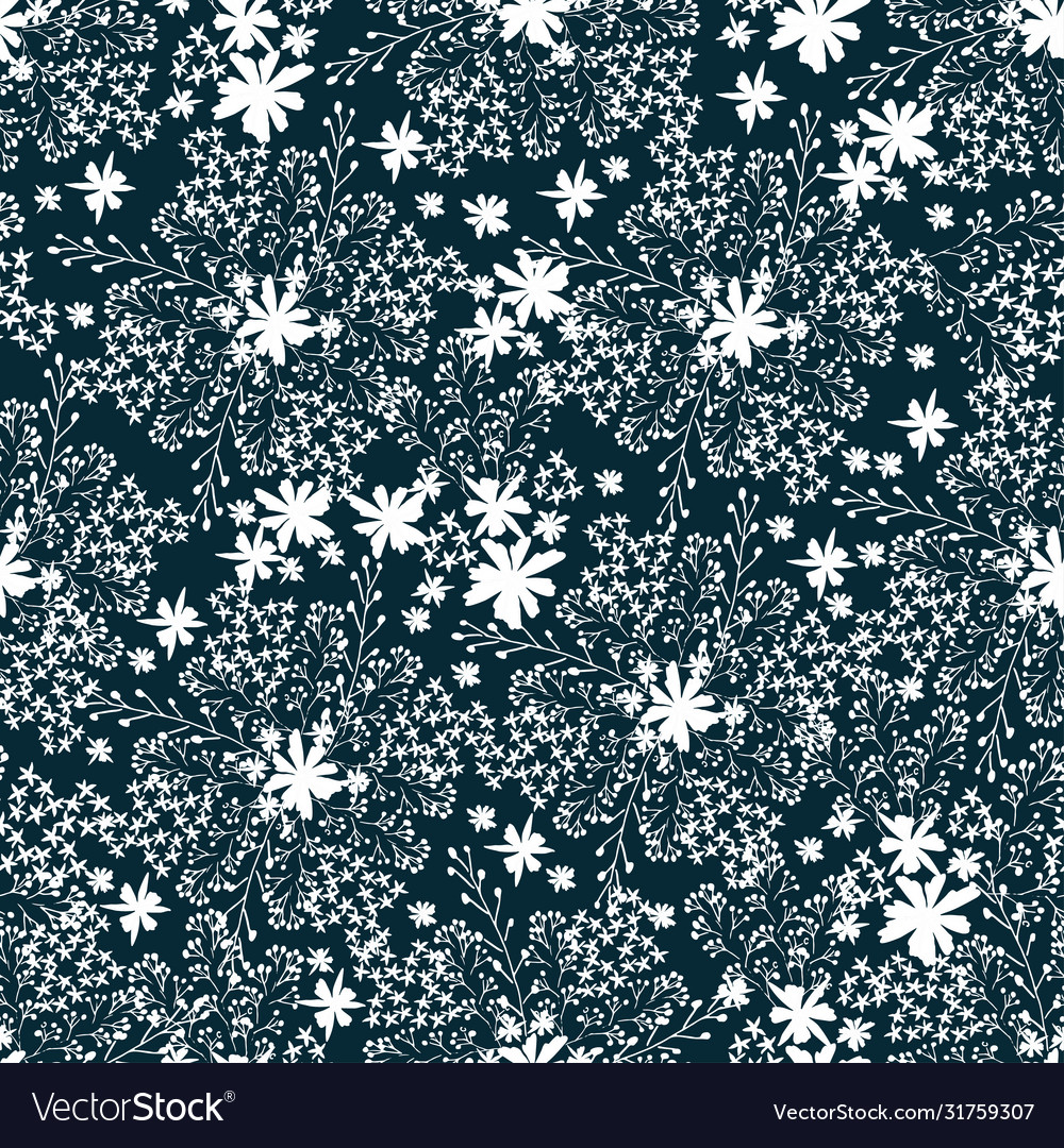 Floral seamless pattern hand drawn fashion