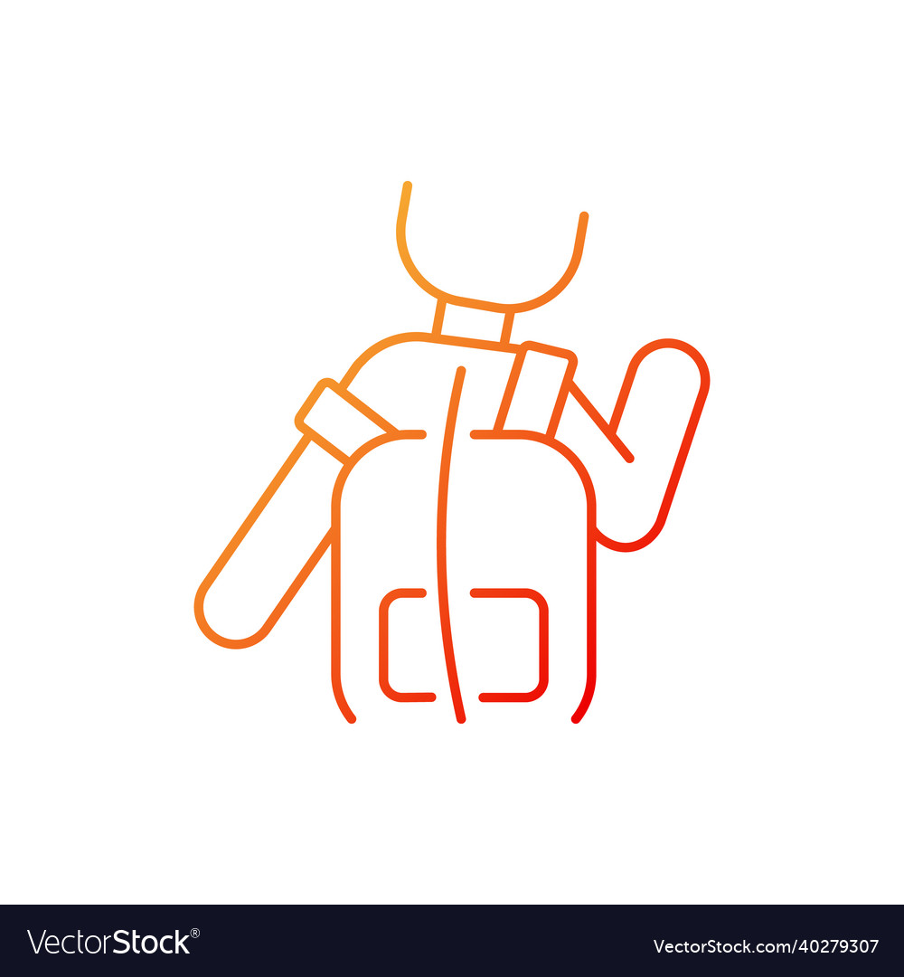 Incorrect use gradient linear icon vector image Incorrect use gradient linear icon