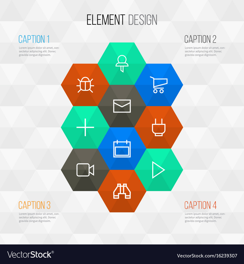Interface outline icons set collection of bug