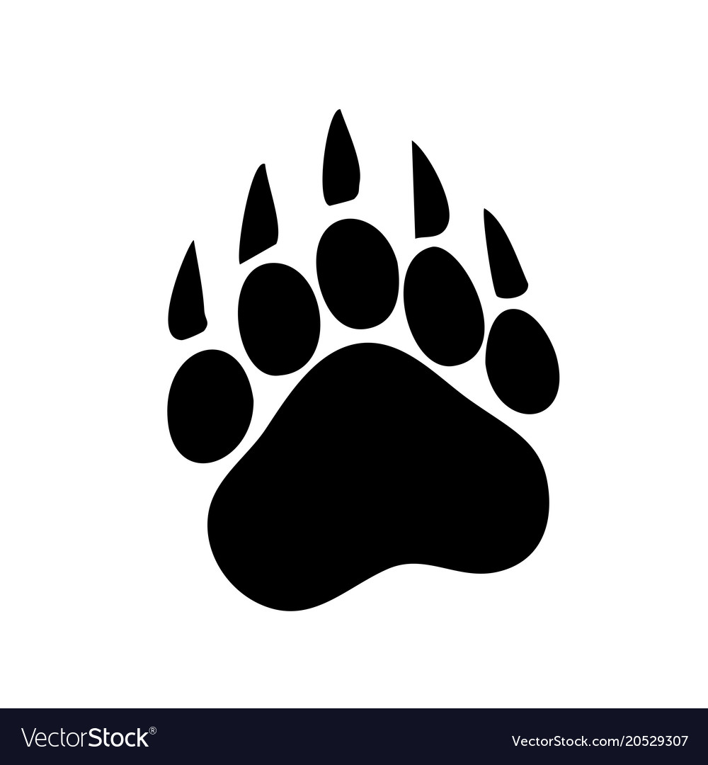 Isolated Paw Prints Logo