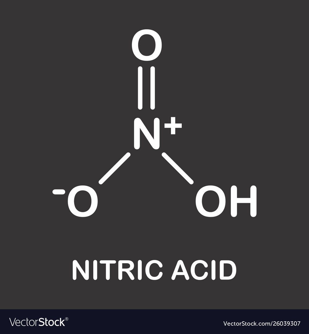 Nitric Acid Formula Royalty Free Vector Image VectorStock