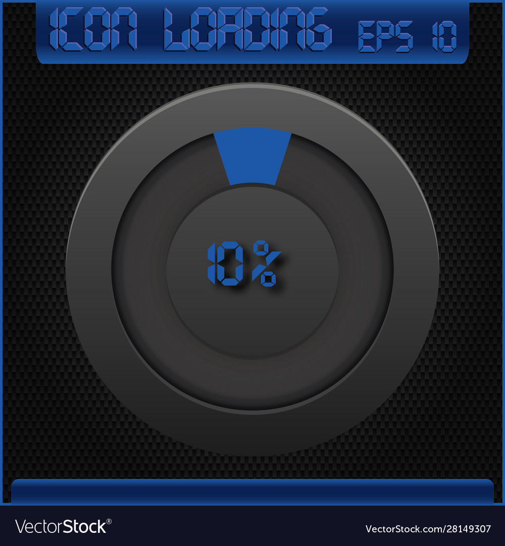 Progress loading icons Vector Image Progress loading icons