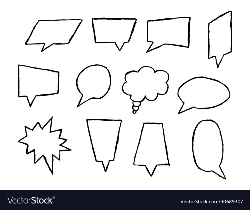 Set text fields different shape vector image Set text fields different shape